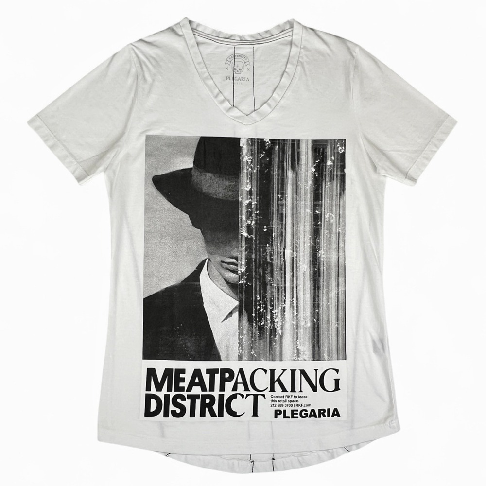 Plegaria Meatpacking District Men's Sm Designer T-Shirt White New Buenos Aires